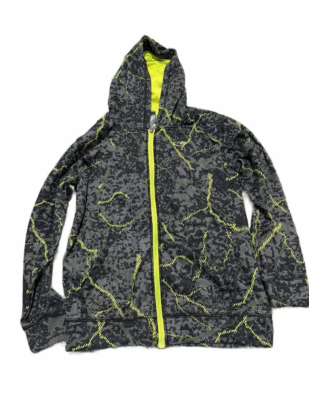 C9 Champion Hooded Zip Jacket Neon Camo -Boys Kid L